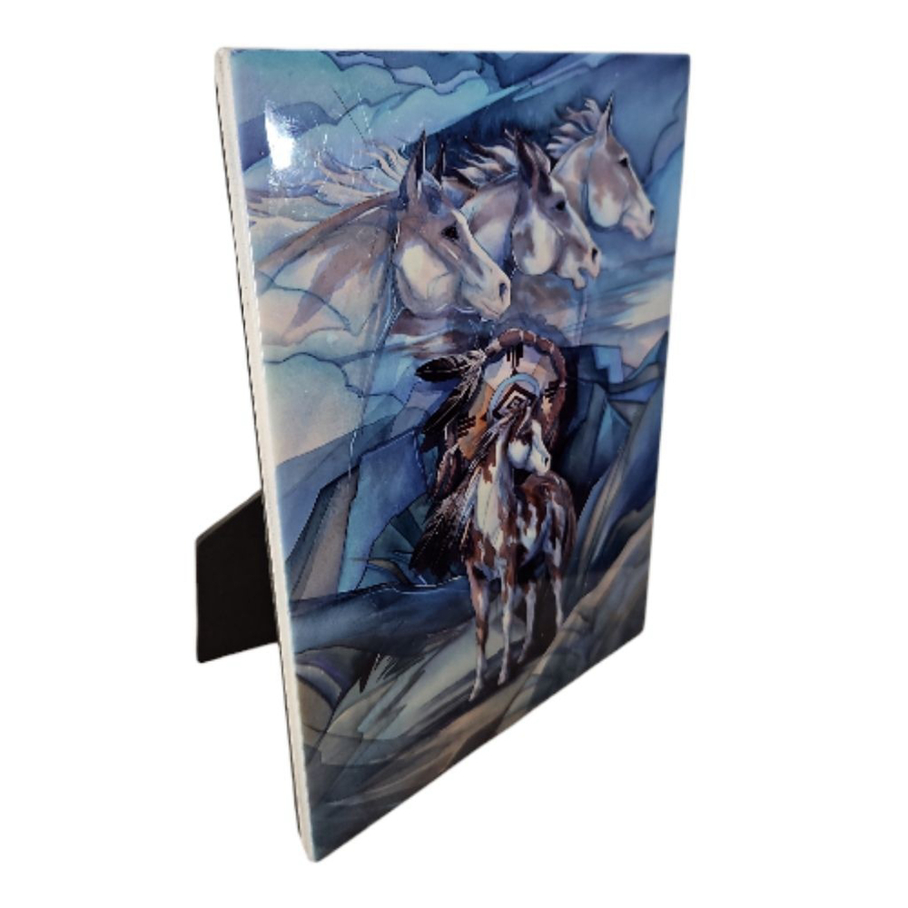Jody Bergsma "I Am The Wind" Art Print Ceramic Tile 8" X 6" - Picture 2 of 7